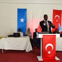 Manager Brian Agwari's speech during graduation ceremony at Turkish Kafaalo Academy, managed by Kafaalo Group. Manager Brian Agwari's speech during graduation ceremony at Turkish Kafaalo Academy, managed by Kafaalo Group.